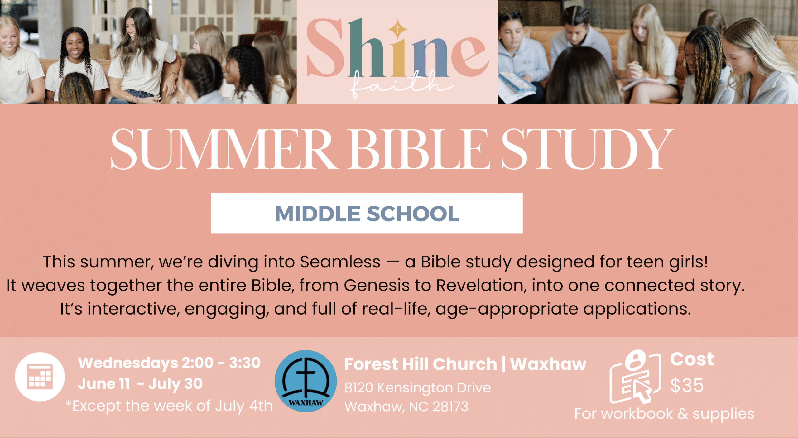 Middle School Bible Study: Seamless